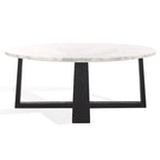 SAFAVIEH Couture Trenton Table basse avec plateau en marbre - 38Wx38Dx15H