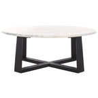 SAFAVIEH Couture Trenton Table basse avec plateau en marbre - 38Wx38Dx15H