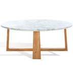 SAFAVIEH Couture Trenton Table basse avec plateau en marbre - 38Wx38Dx15H