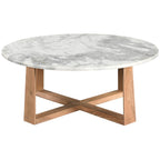 SAFAVIEH Couture Trenton Table basse avec plateau en marbre - 38Wx38Dx15H