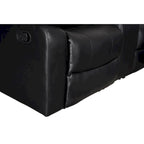 Canapé d'angle modulable inclinable manuel 106 pouces avec 1 console et 2 porte-gobelets, pour salon/bureau