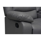Canapé d'angle modulable inclinable manuel 106 pouces avec 1 console et 2 porte-gobelets, pour salon/bureau