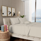 Parure de draps de luxe en coton égyptien ultra-doux et soyeux Aireolux 1000 fils/pouce²