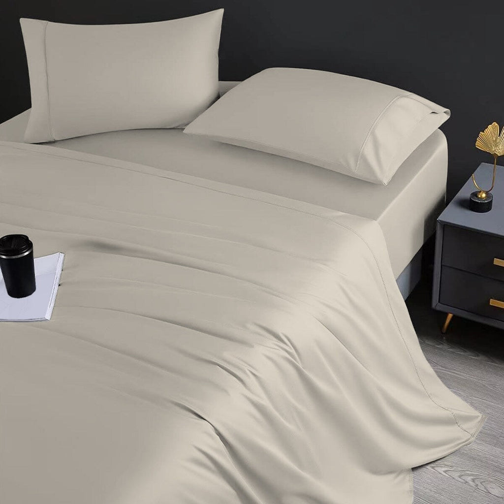 Parure de draps de luxe en coton égyptien ultra-doux et soyeux Aireolux 1000 fils/pouce²
