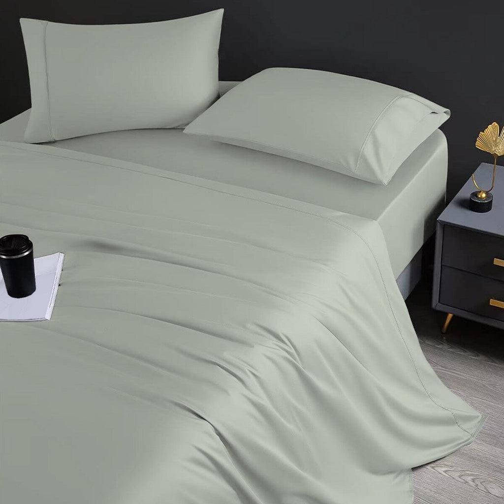 Parure de draps de luxe en coton égyptien ultra-doux et soyeux Aireolux 1000 fils/pouce²