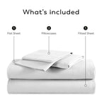 Parure de draps de luxe en coton égyptien ultra-doux et soyeux Aireolux 1000 fils/pouce²