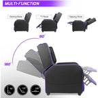 BOSSIN - Canapé inclinable simple de jeu ergonomique en cuir PU pour le salon