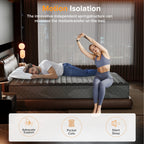 Matelas respirant rafraîchissant SweDrea Plush hybride en mousse à mémoire de forme 8/12 po avec certifications CertiPUR-US, SGS et OEKO-TEX