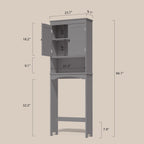 Meuble de rangement de salle de bain, Meuble de rangement WC, Étagère de salle de bain au-dessus des toilettes, Étagère WC gain de place