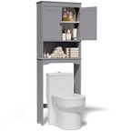 Meuble de rangement de salle de bain, Meuble de rangement WC, Étagère de salle de bain au-dessus des toilettes, Étagère WC gain de place