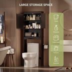 Meuble de rangement de salle de bain, Meuble de rangement WC, Étagère de salle de bain au-dessus des toilettes, Étagère WC gain de place