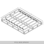 Base de sommier tapissier en bois massif CraftPorch de 8 pouces avec lattes en bois