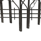 Décoration murale en métal noir : Champ d'arbres