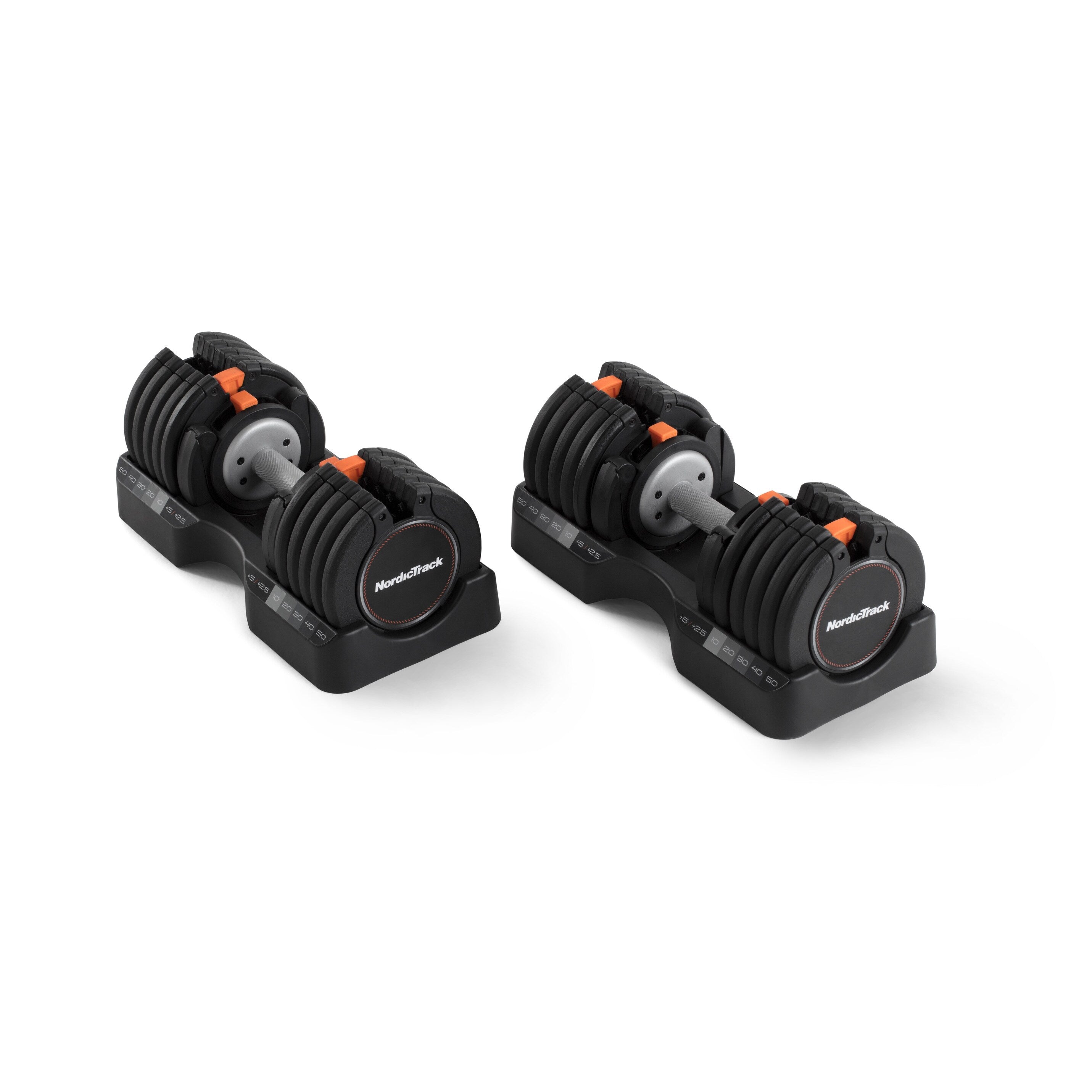 Ensemble d'haltères ajustables NordicTrack de 25 kg (55 lb)
