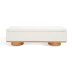 Banc de rangement Sunneva Boucle SAFAVIEH Couture - 61 po L x 20 po P x 19 po H - 61Lx20Px19H