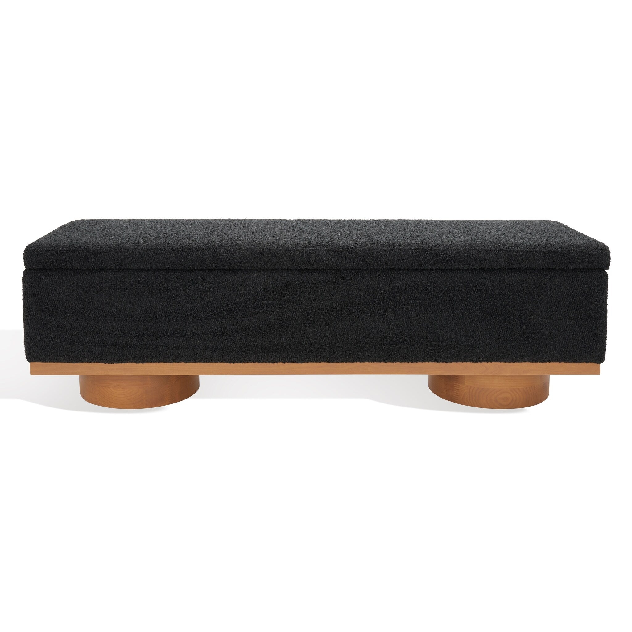 Banc de rangement Sunneva Boucle SAFAVIEH Couture - 61 po L x 20 po P x 19 po H - 61Lx20Px19H