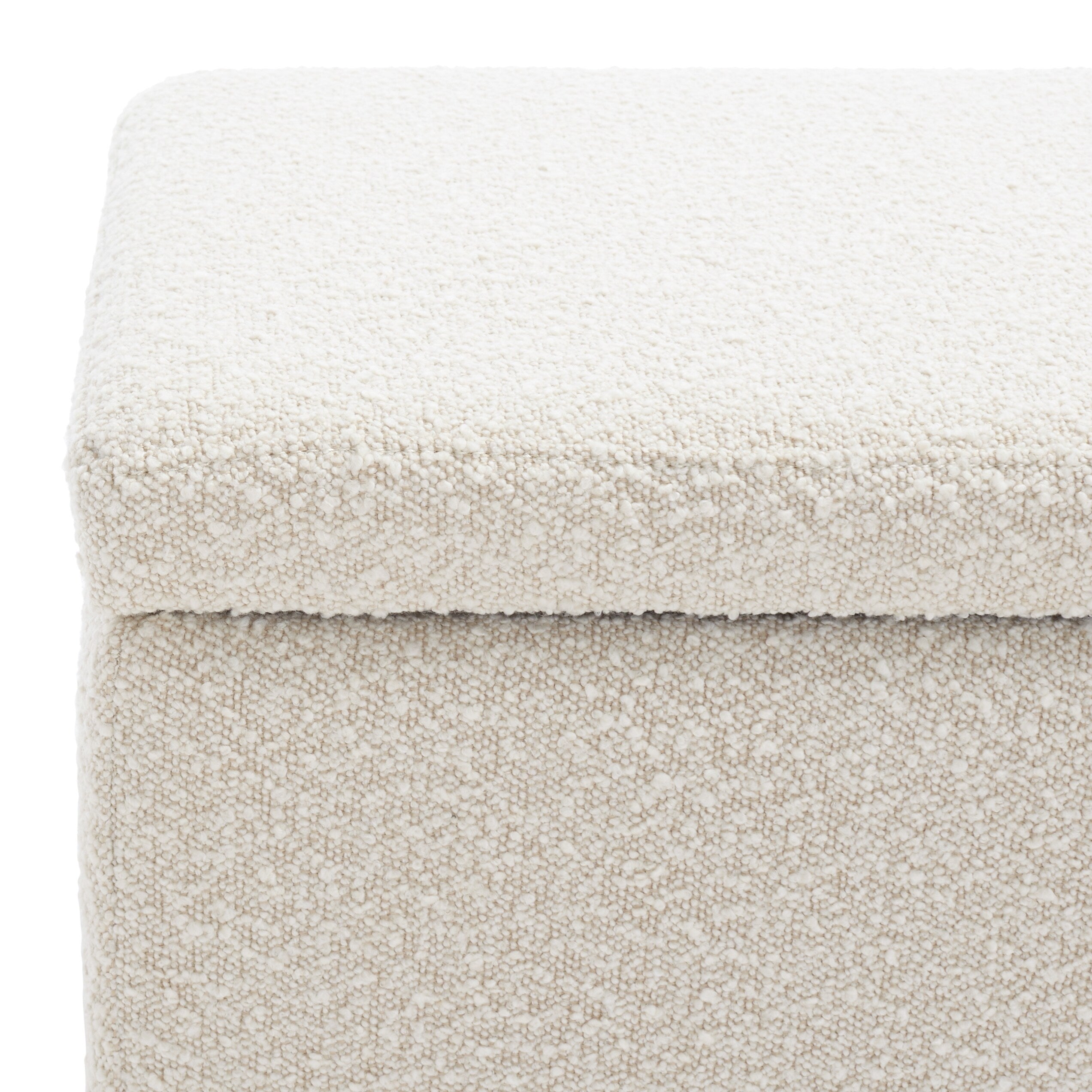 Banc de rangement Sunneva Boucle SAFAVIEH Couture - 61 po L x 20 po P x 19 po H - 61Lx20Px19H