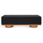 Banc de rangement Sunneva Boucle SAFAVIEH Couture - 61 po L x 20 po P x 19 po H - 61Lx20Px19H