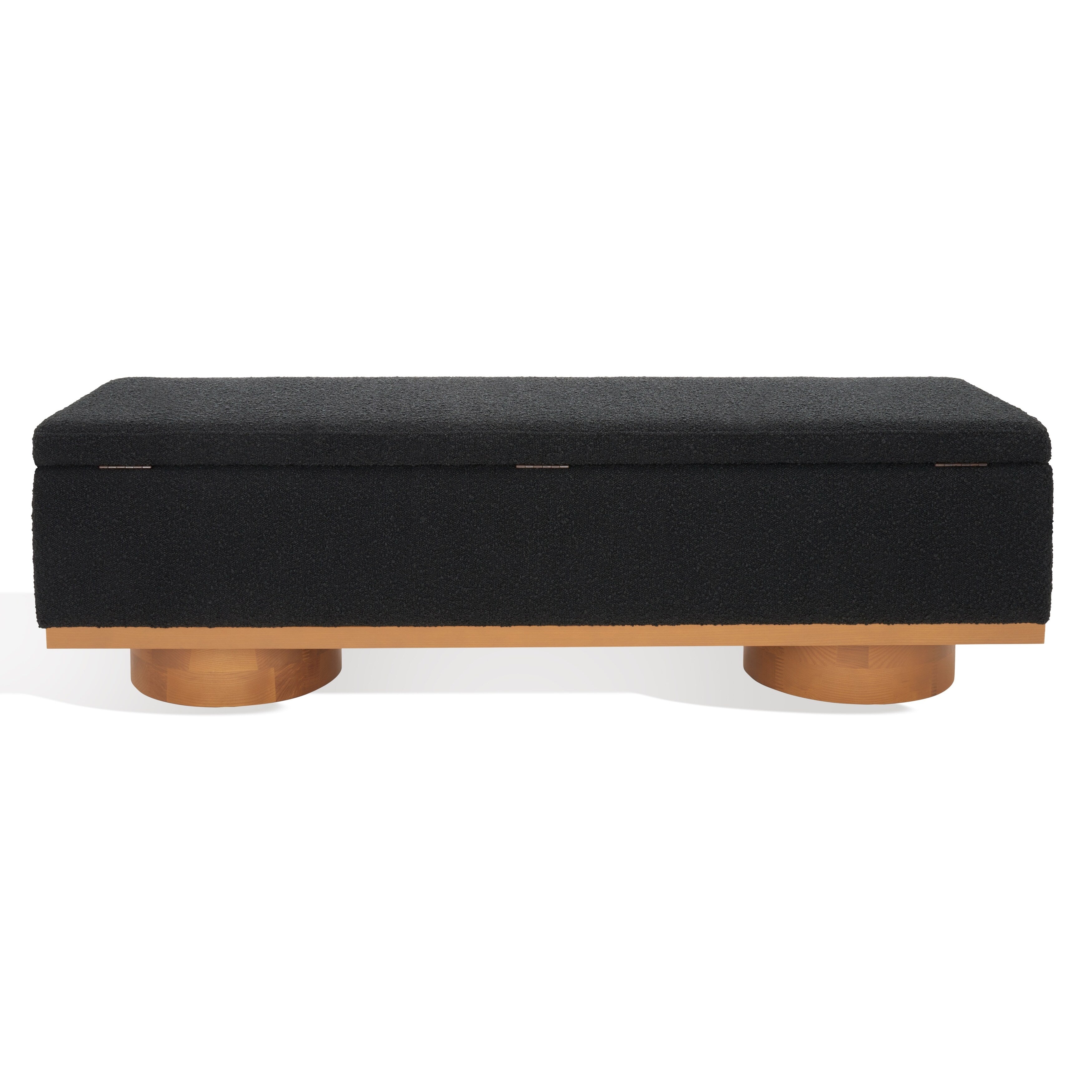 Banc de rangement Sunneva Boucle SAFAVIEH Couture - 61 po L x 20 po P x 19 po H - 61Lx20Px19H