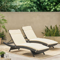 Ensemble de coussins d'extérieur Salem pour chaise longue - Coussins uniquement (lot de 2) par Christopher Knight Home - 79,25L x 27,50W x 1,50H