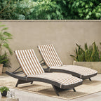 Ensemble de coussins d'extérieur Salem pour chaise longue - Coussins uniquement (lot de 2) par Christopher Knight Home - 79,25L x 27,50W x 1,50H