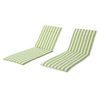 Ensemble de coussins d'extérieur Salem pour chaise longue - Coussins uniquement (lot de 2) par Christopher Knight Home - 79,25L x 27,50W x 1,50H