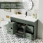 Meuble-lavabo de salle de bain Wavy Line 30/36/48 avec évier et robinet