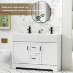 Meuble-lavabo de salle de bain Wavy Line 30/36/48 avec évier et robinet