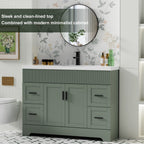 Meuble-lavabo de salle de bain Wavy Line 30/36/48 avec évier et robinet