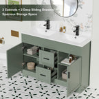Meuble-lavabo de salle de bain Wavy Line 30/36/48 avec évier et robinet