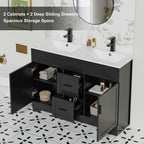 Meuble-lavabo de salle de bain Wavy Line 30/36/48 avec évier et robinet
