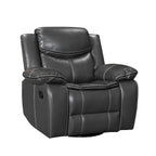 Fauteuil inclinable massant et chauffant en cuir, assise large et durable